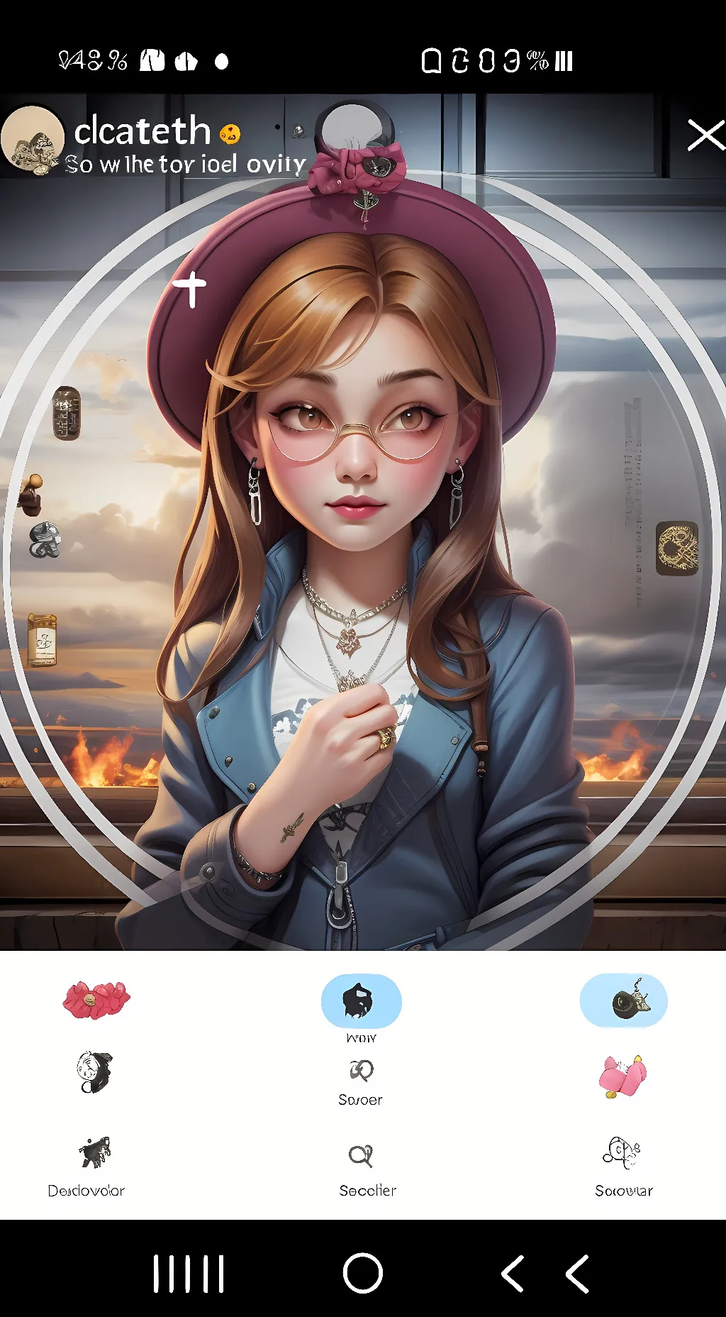 ai character: Ashley background