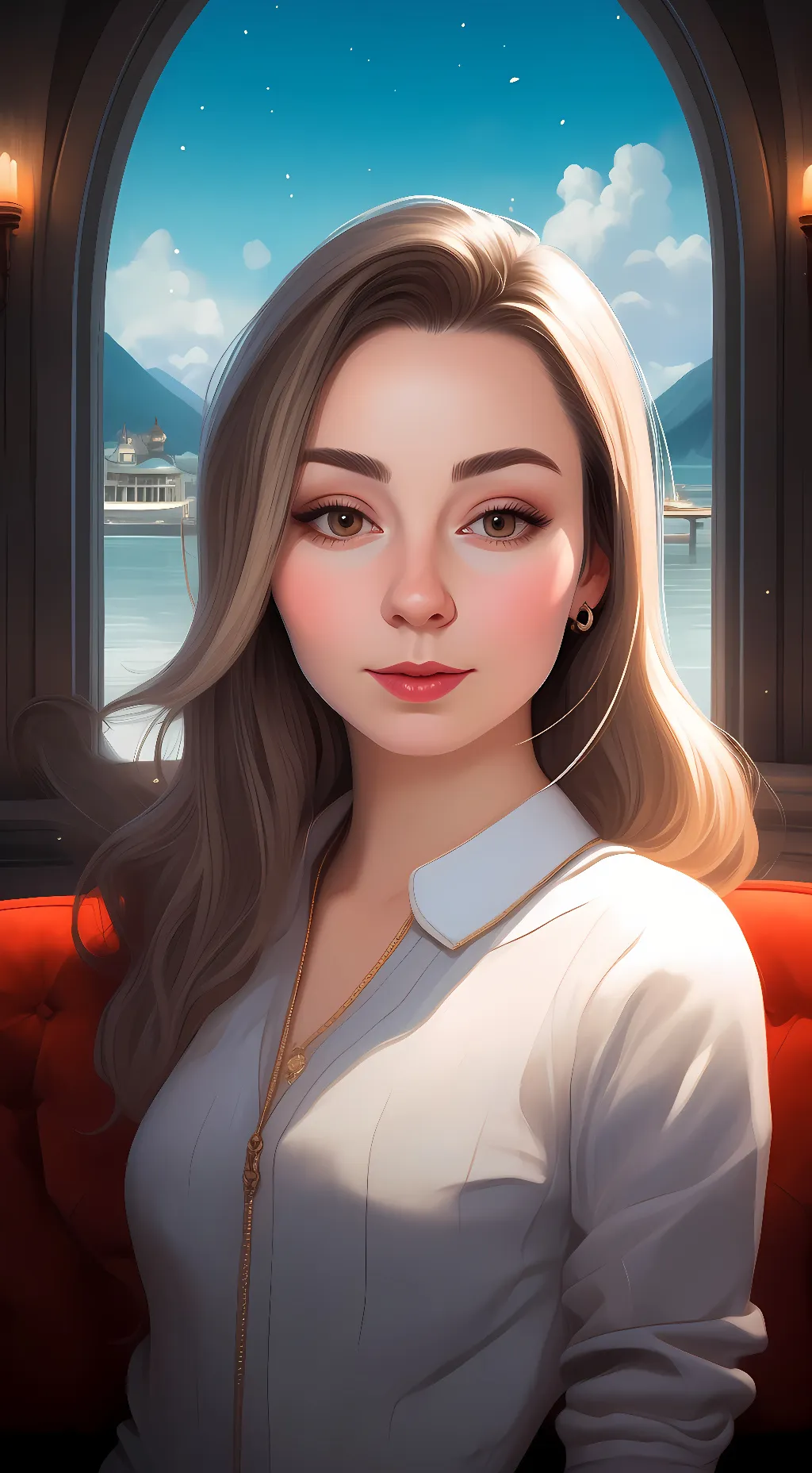 ai character: Amber  background