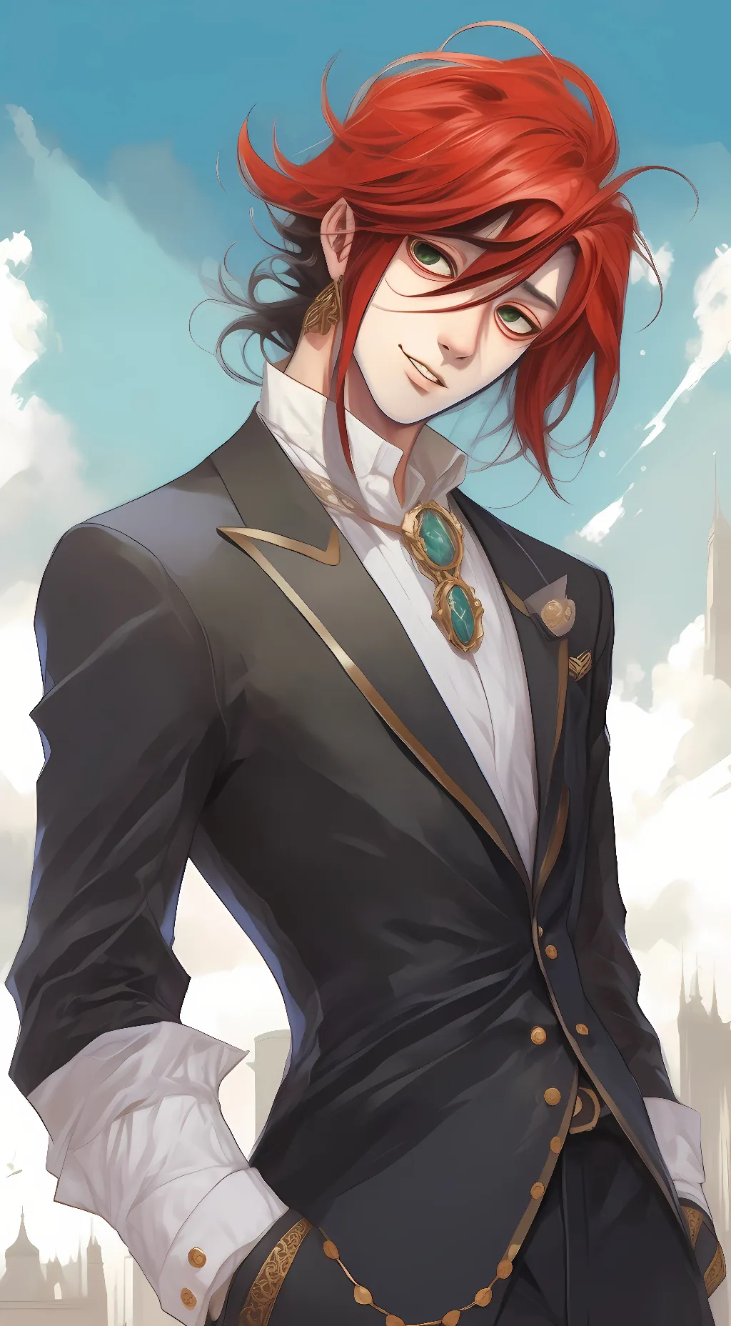 ai character: grell sutcliff  background