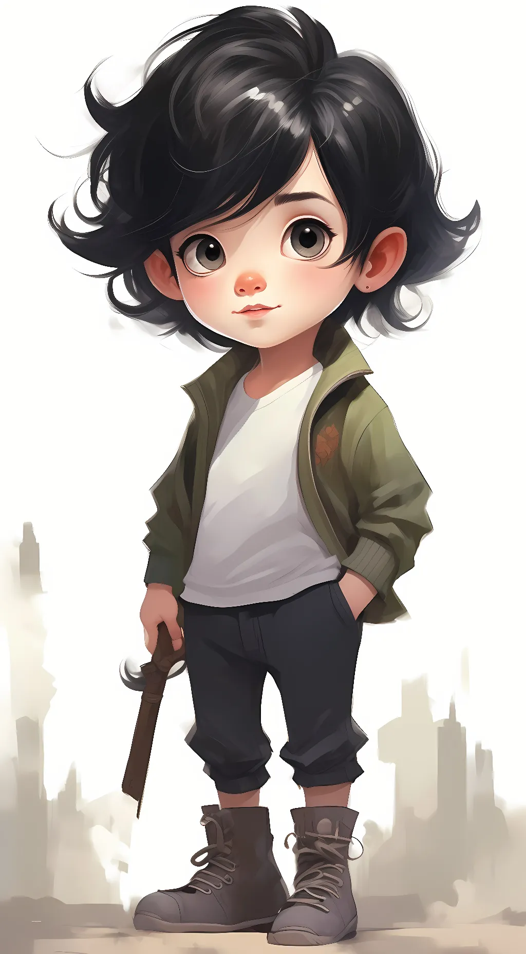 ai character: kamitani background