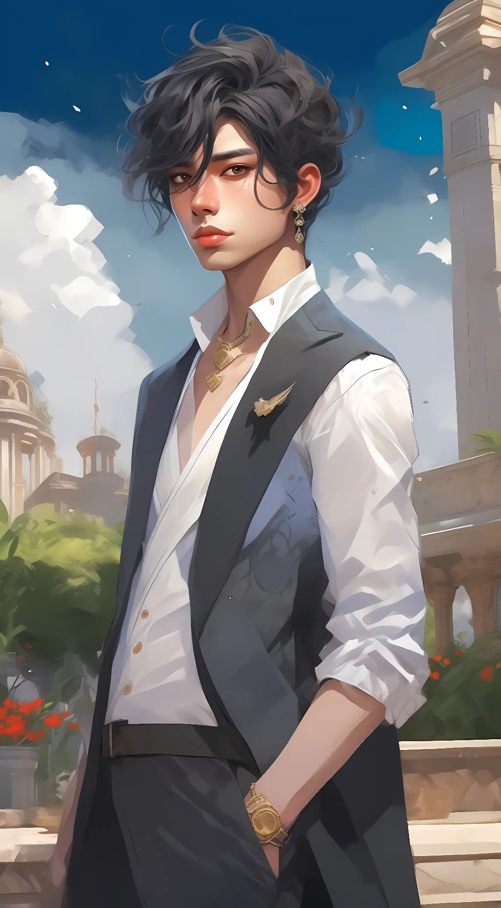 ai character: Selassie background
