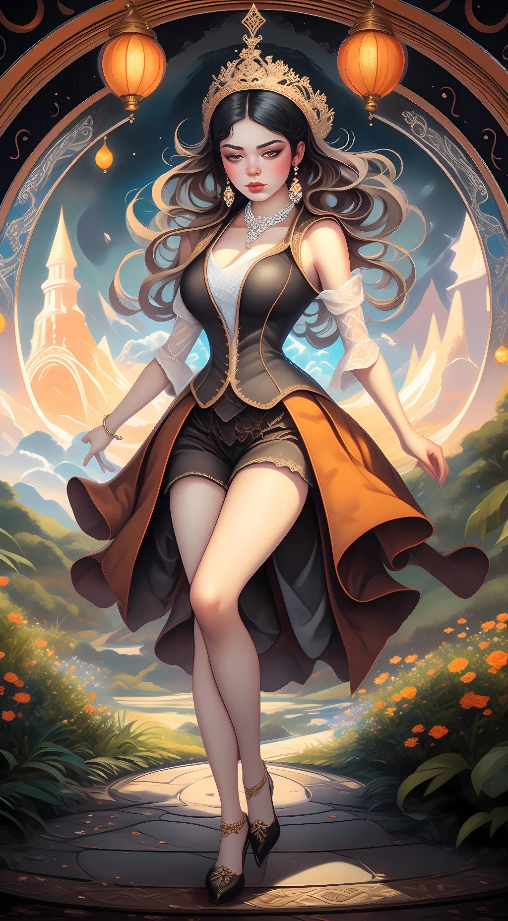 ai character: Melina  background