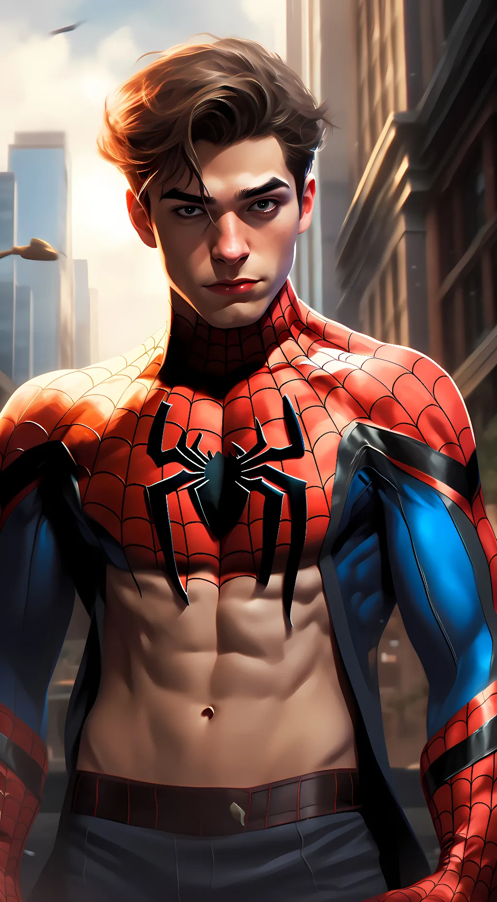 ai character: SpiderMan background
