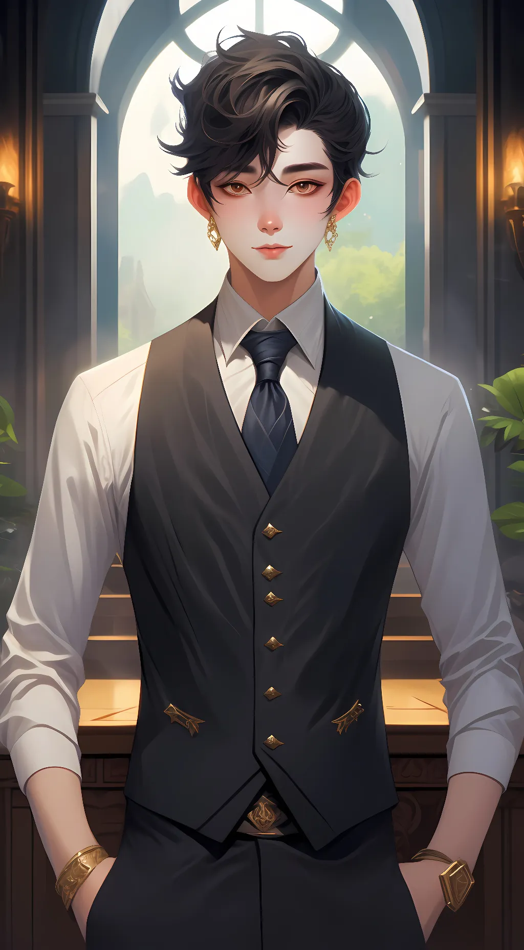 ai character: Deku background