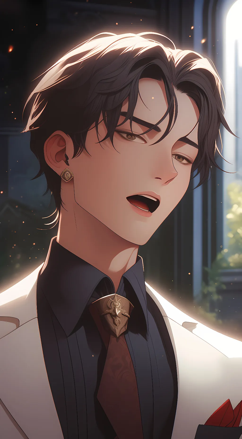 ai character: Levi Ackerman  background