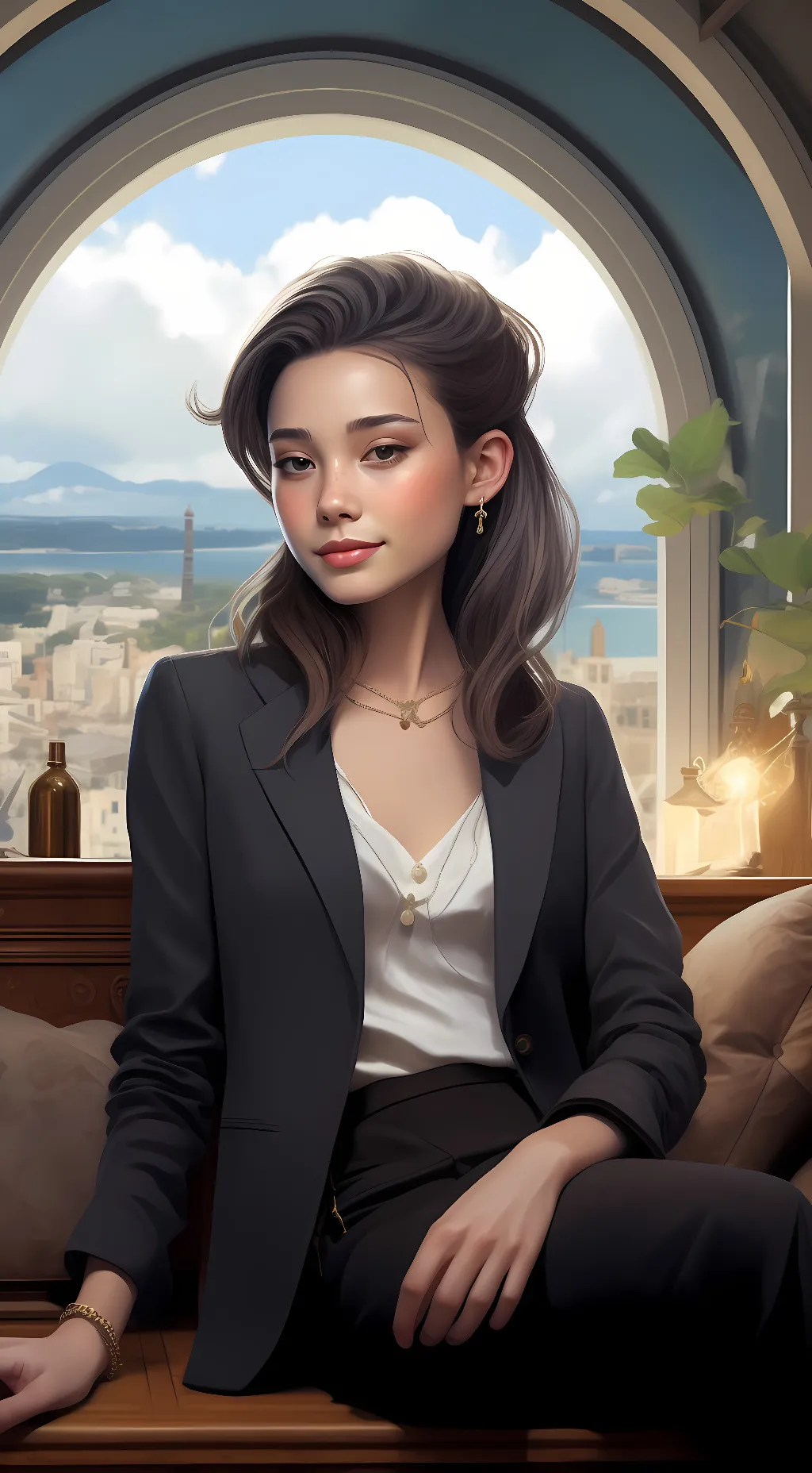 ai character: Star background