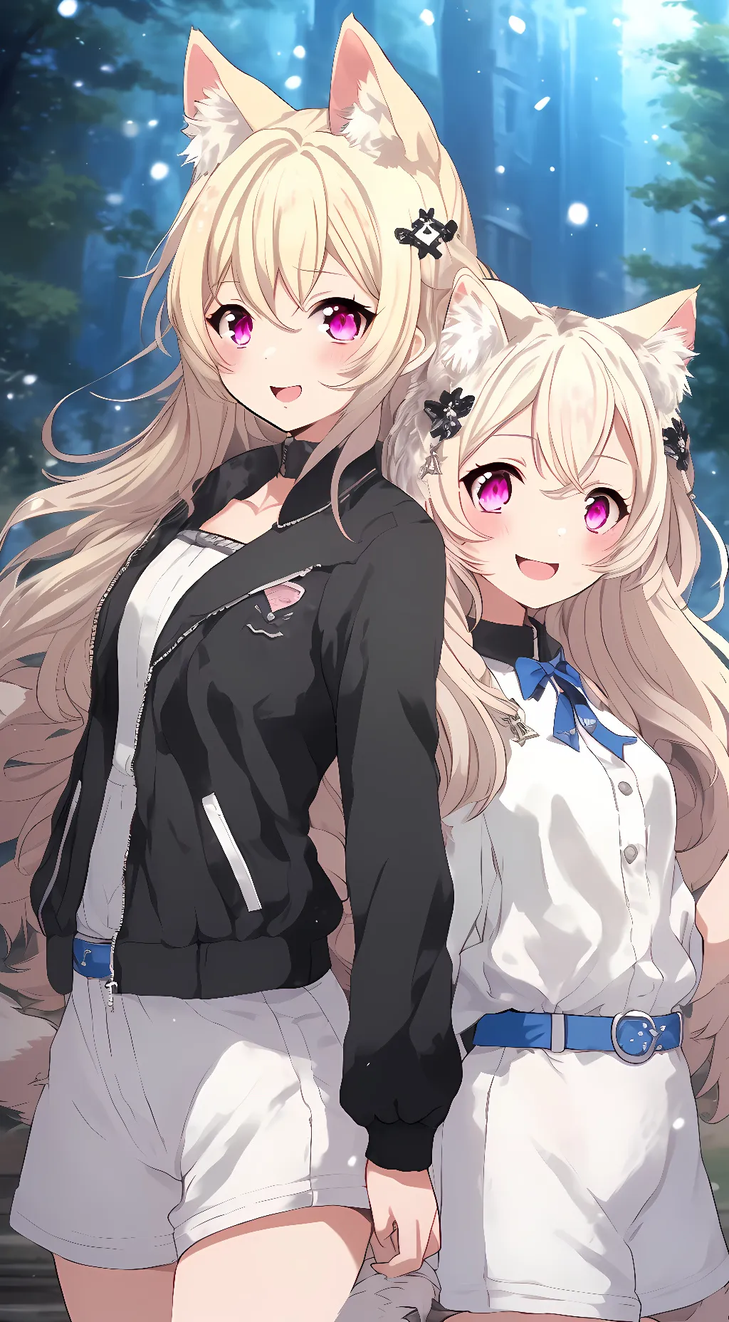 ai character: Anya and Amelia background