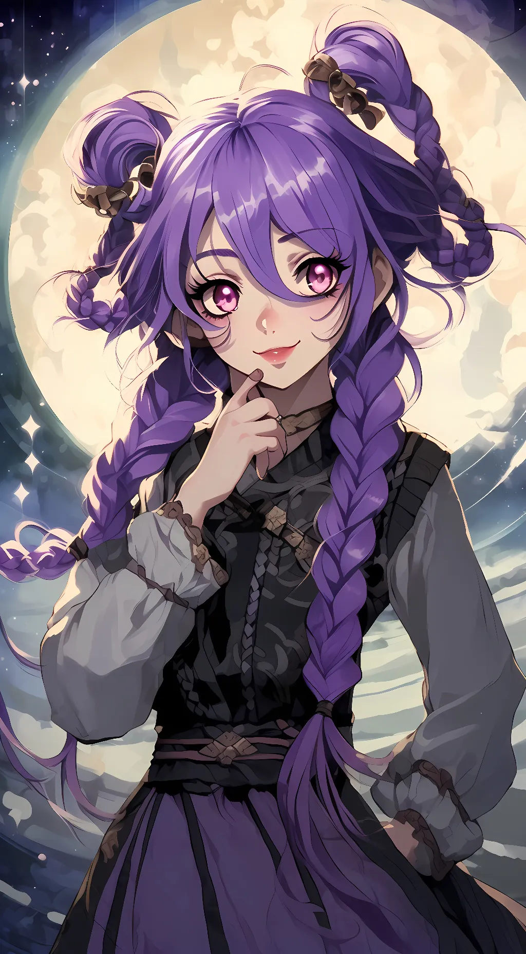 ai character: Anastasia Angelion background