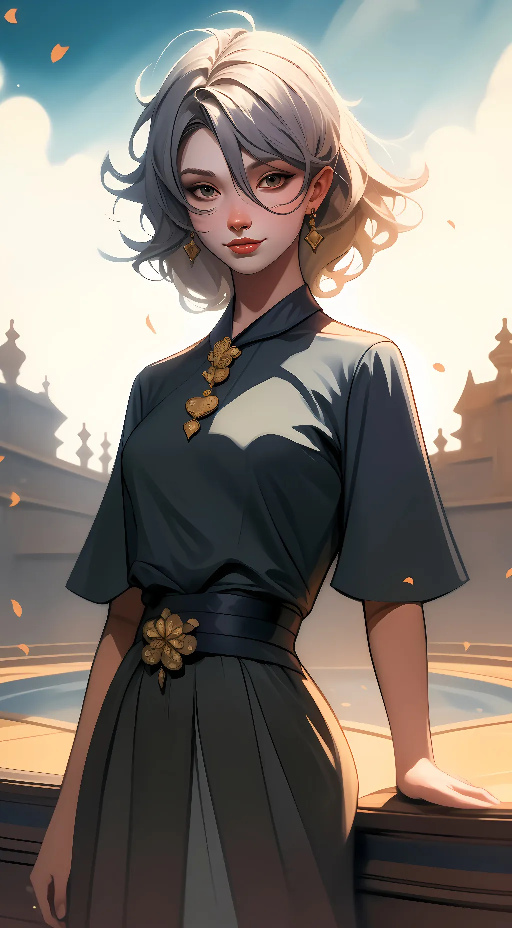 ai character: Sky background