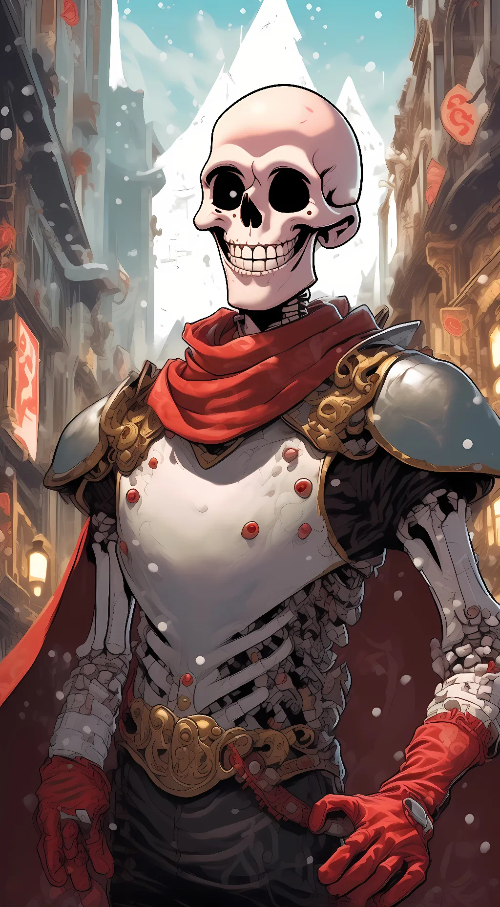 ai character: papyrus  background