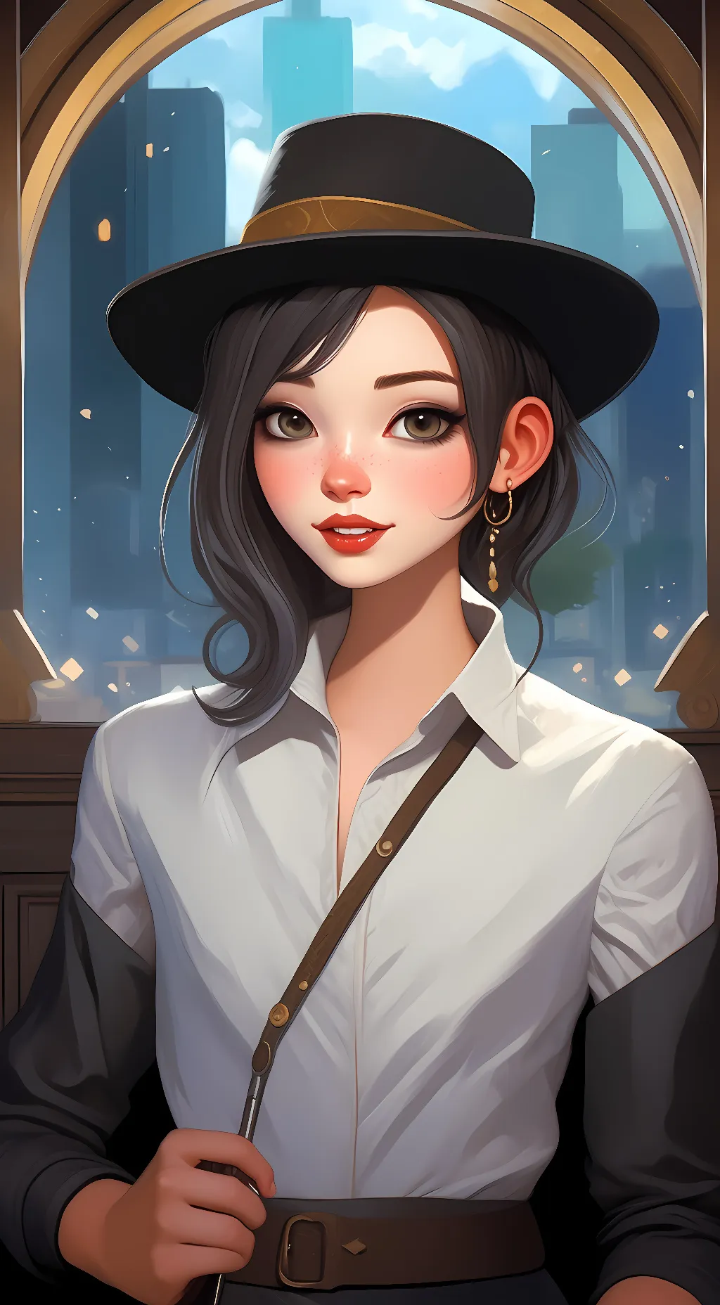 ai character: Rose background