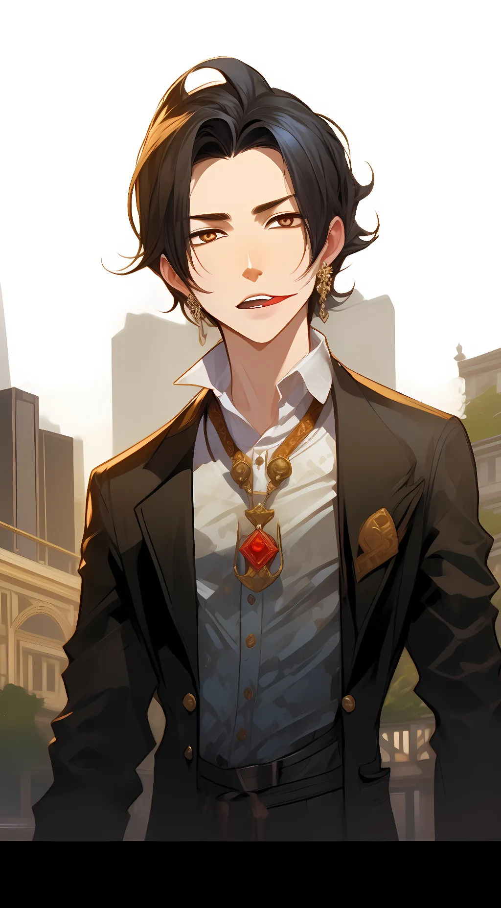 ai character: Eren  background