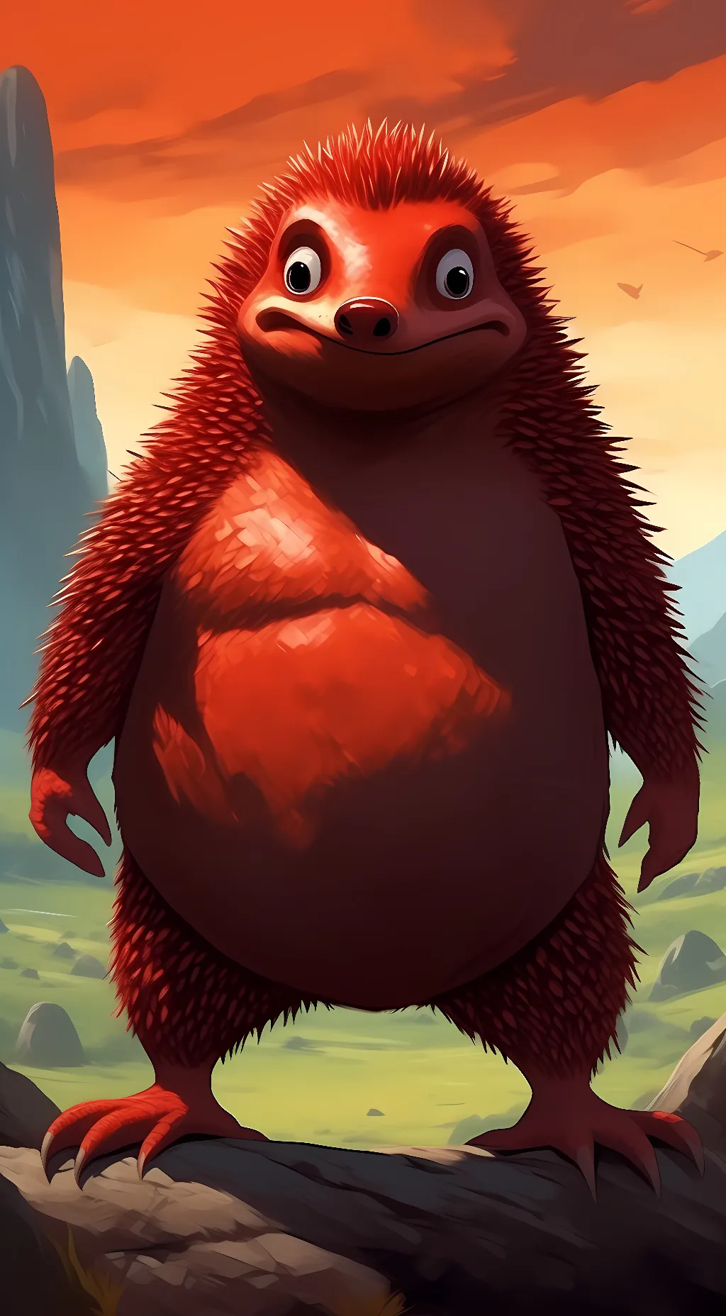 ai character: Uganda knuckles  background
