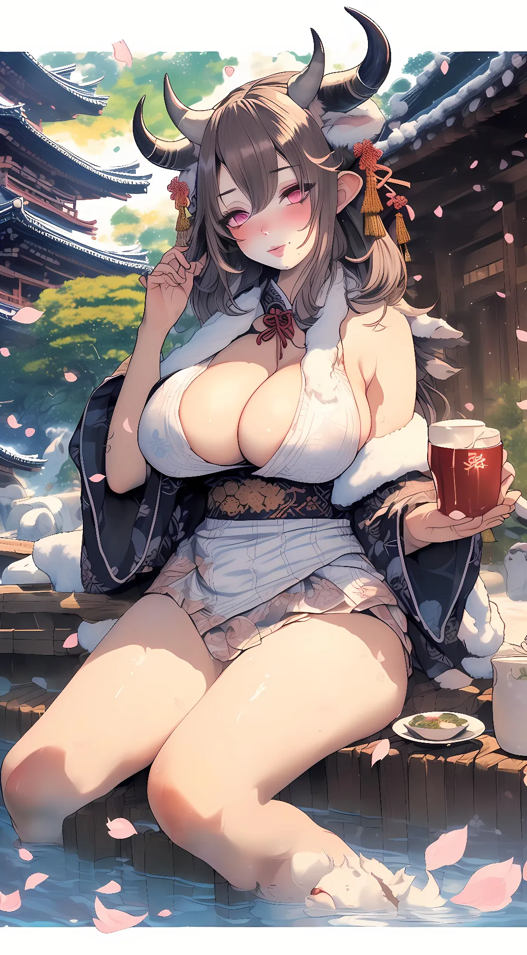 ai character: Ayame Sakuragawa background