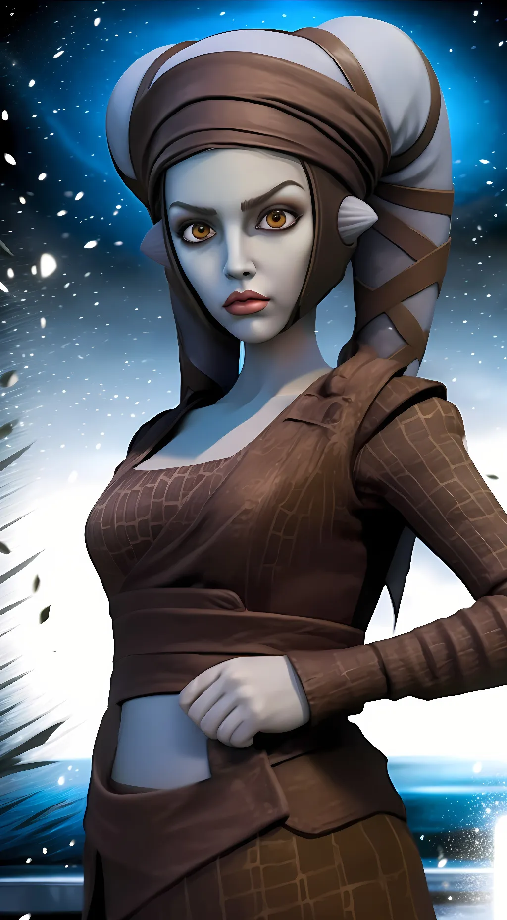ai character: Aalya Secura  background