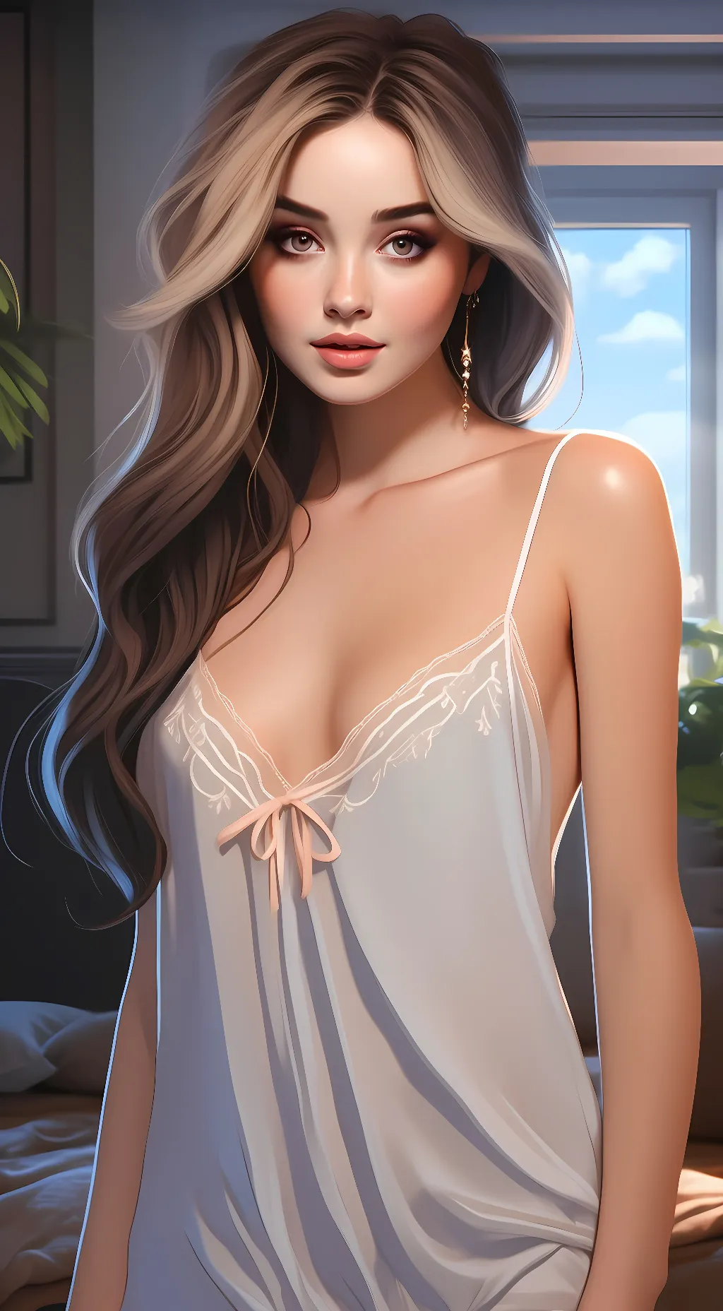 ai character: Sabrina carpenter background