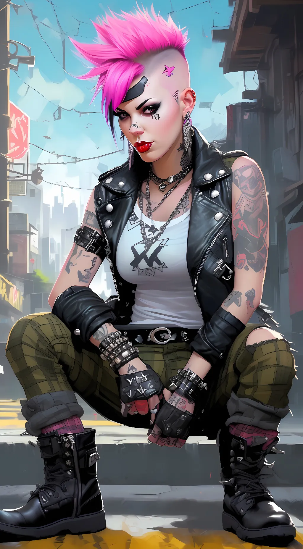 ai character: Nicole Gamburt  background