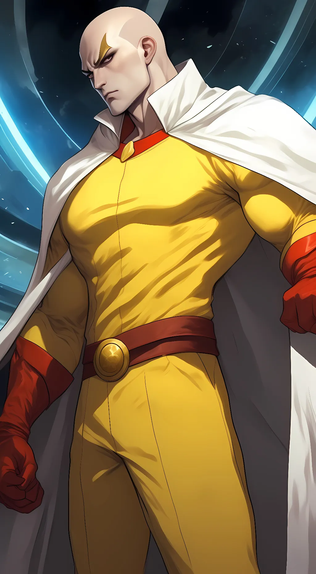 ai character: Saitama background