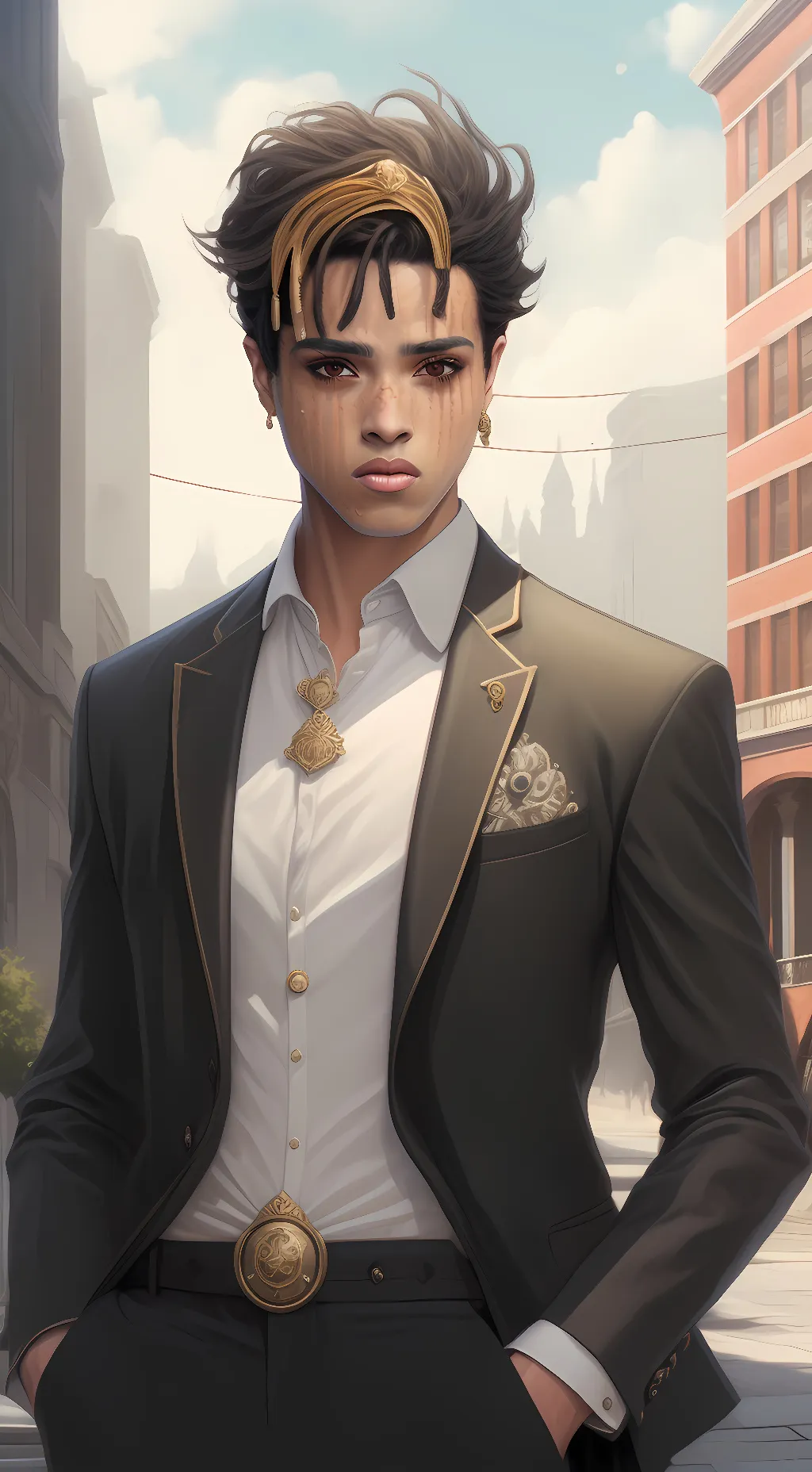 ai character: xxxtentacion background