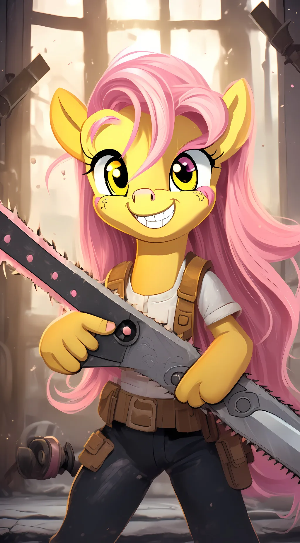 ai character: Fluttershy background