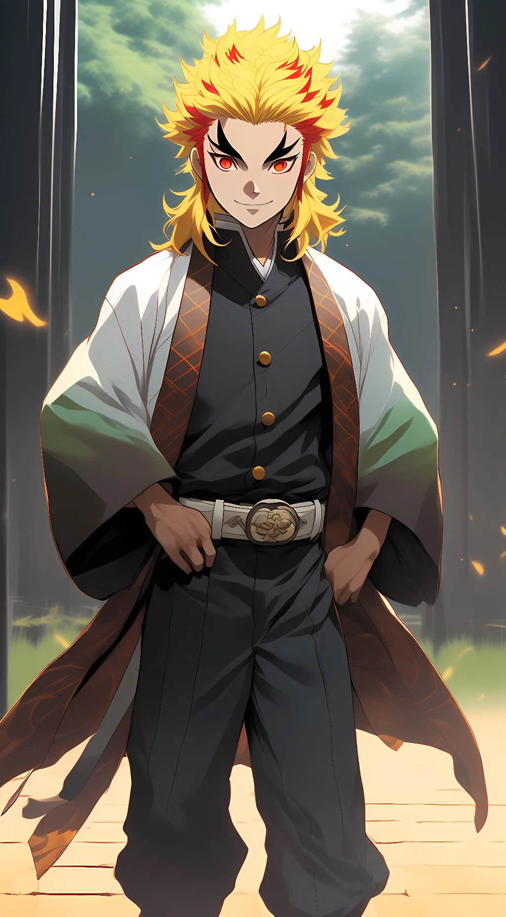 ai character: Rengoku kyojuro  background