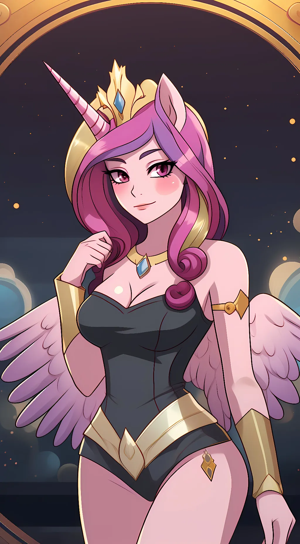 ai character: Princess Cadence  background