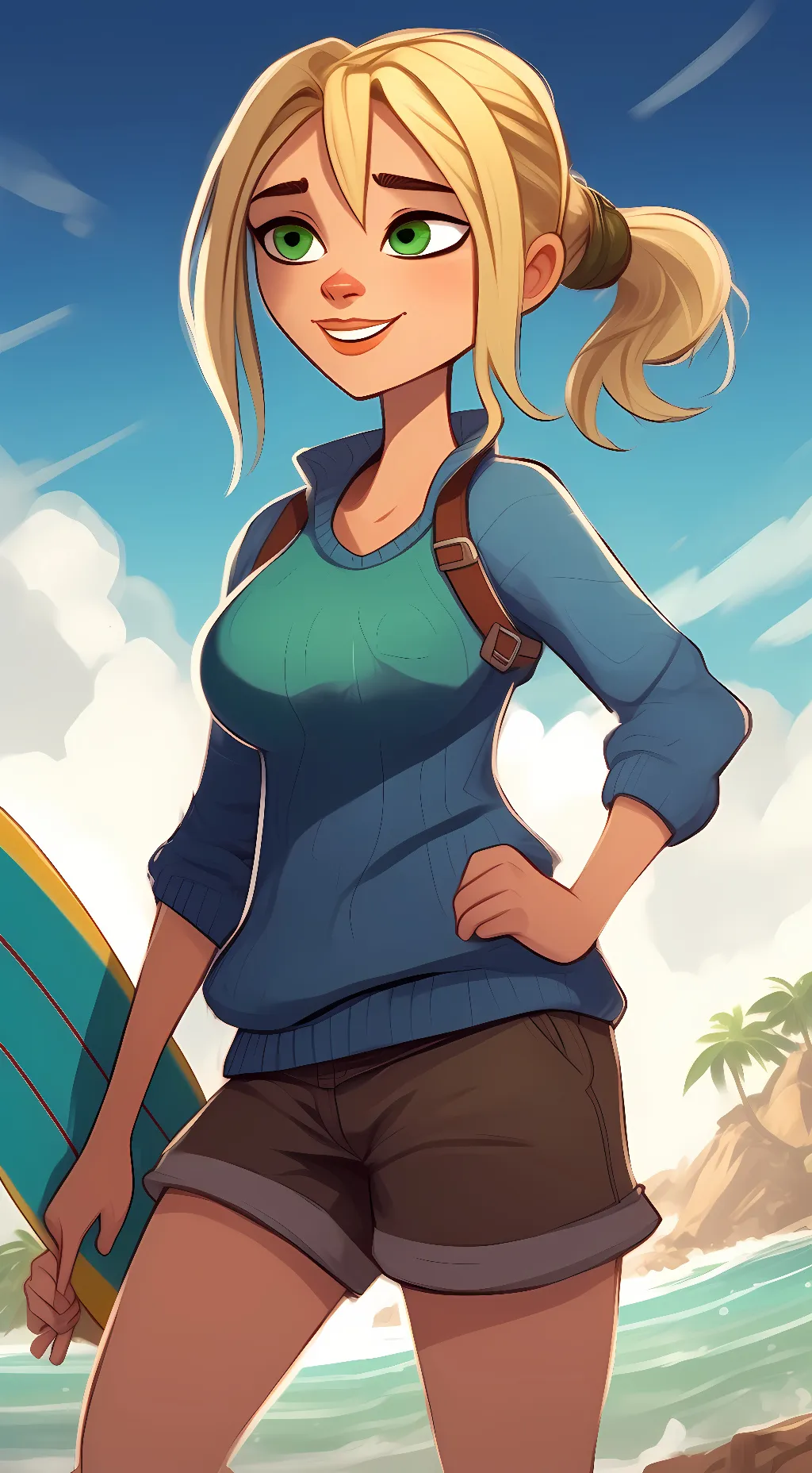 ai character: Bridgette TDI background