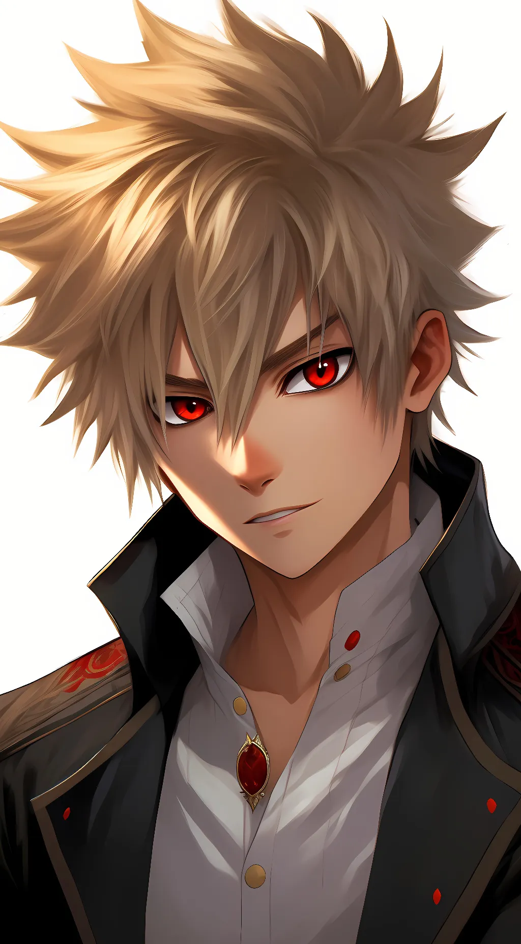 ai character: Katsuki Bakugou background