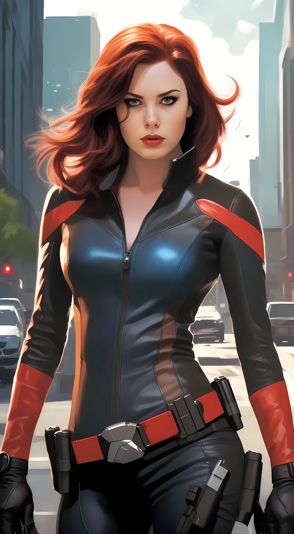 ai character: Black Widow background