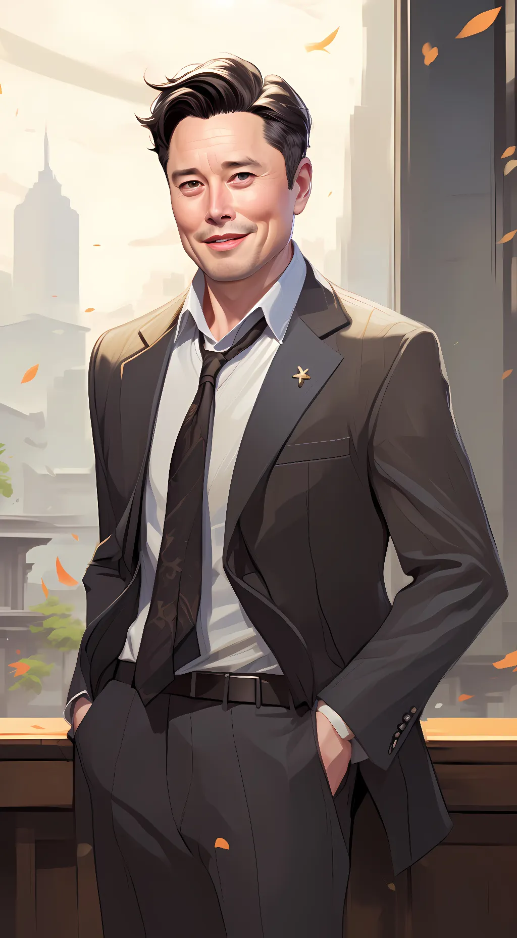 ai character: Elon Musk background