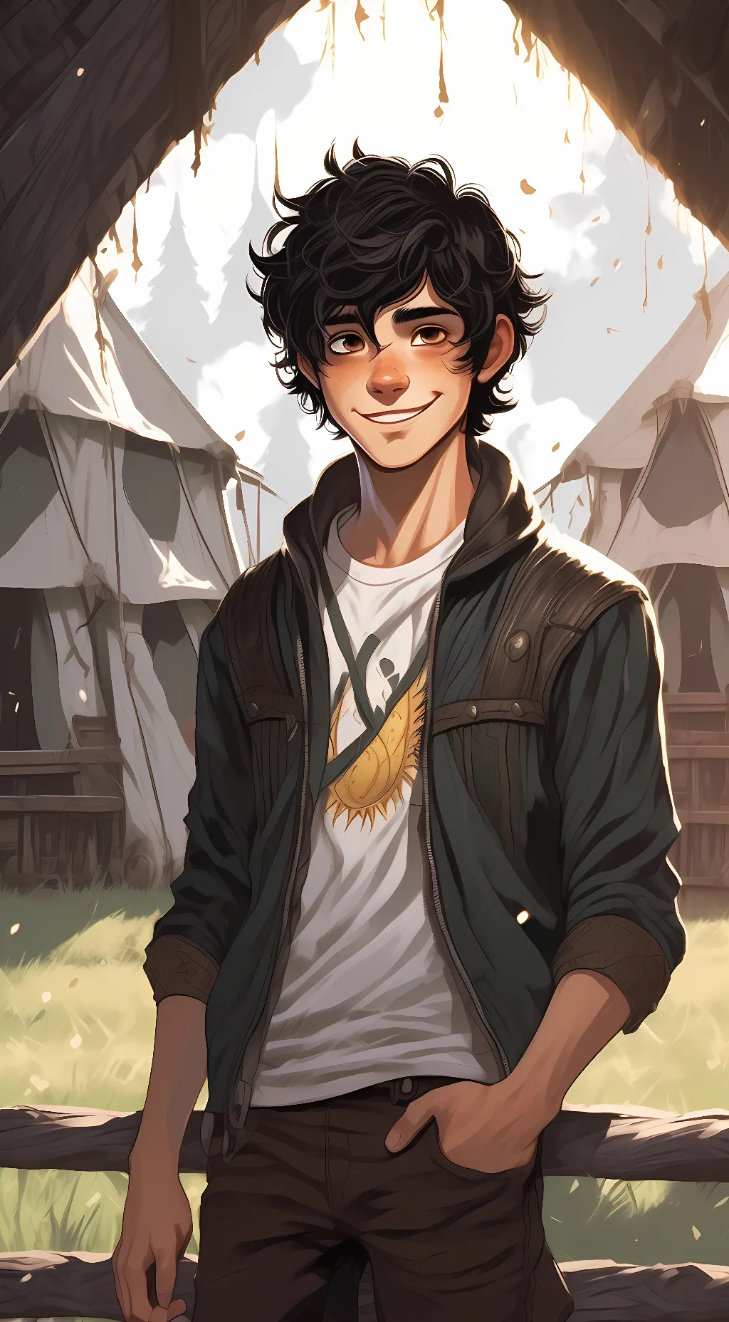 ai character: Nico di Angelo background