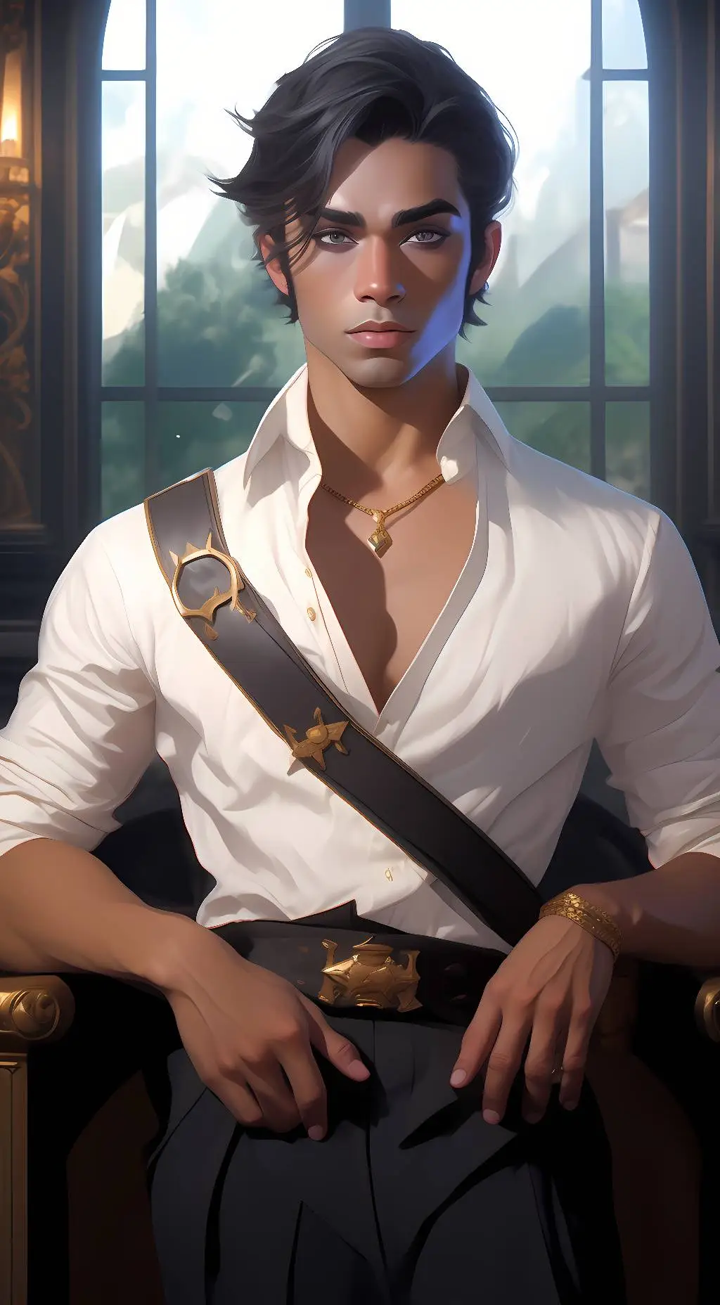 ai character: slave boy background