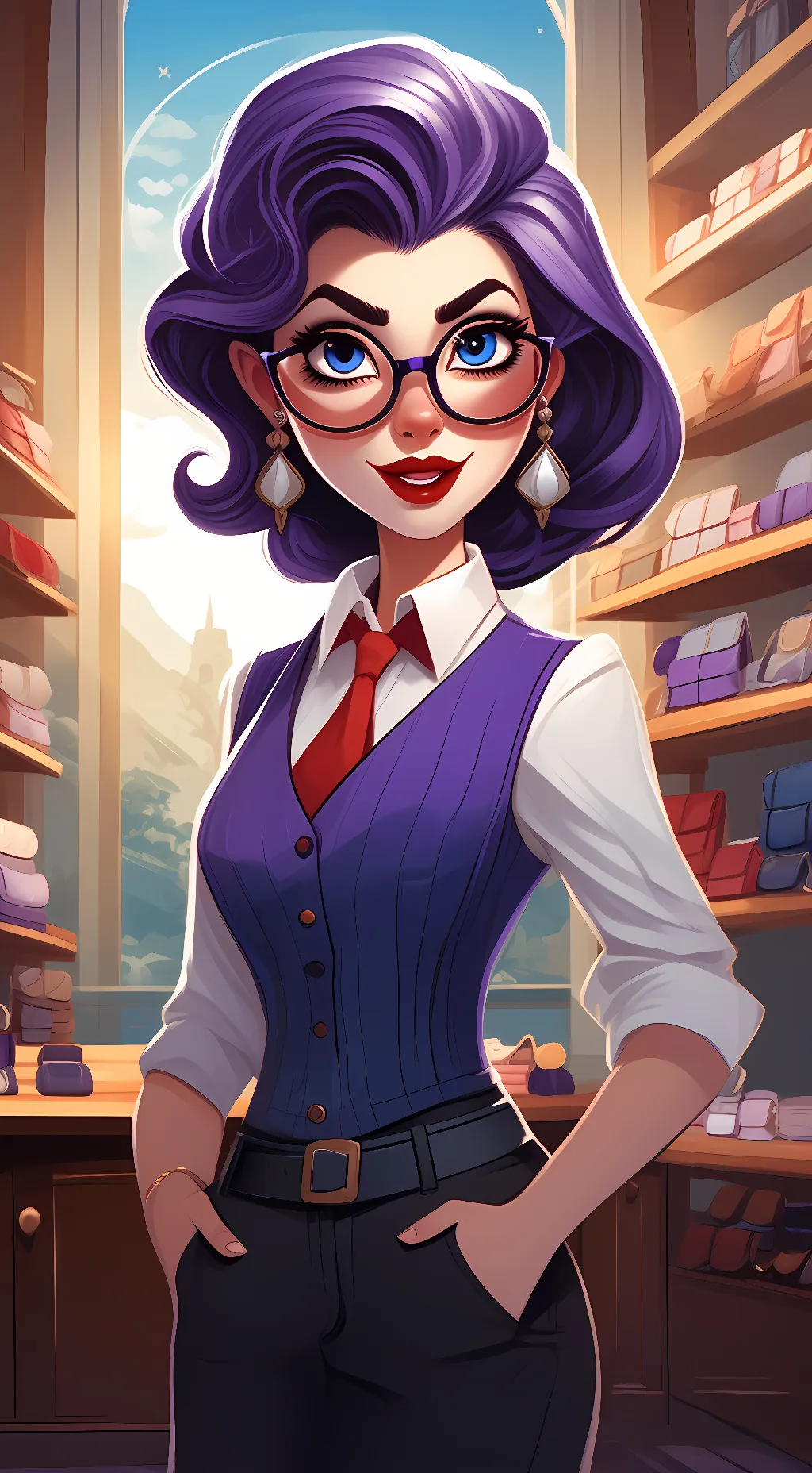 ai character: Rarity background