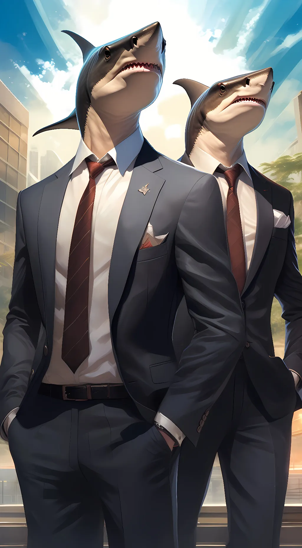 ai character: the shark brothers background