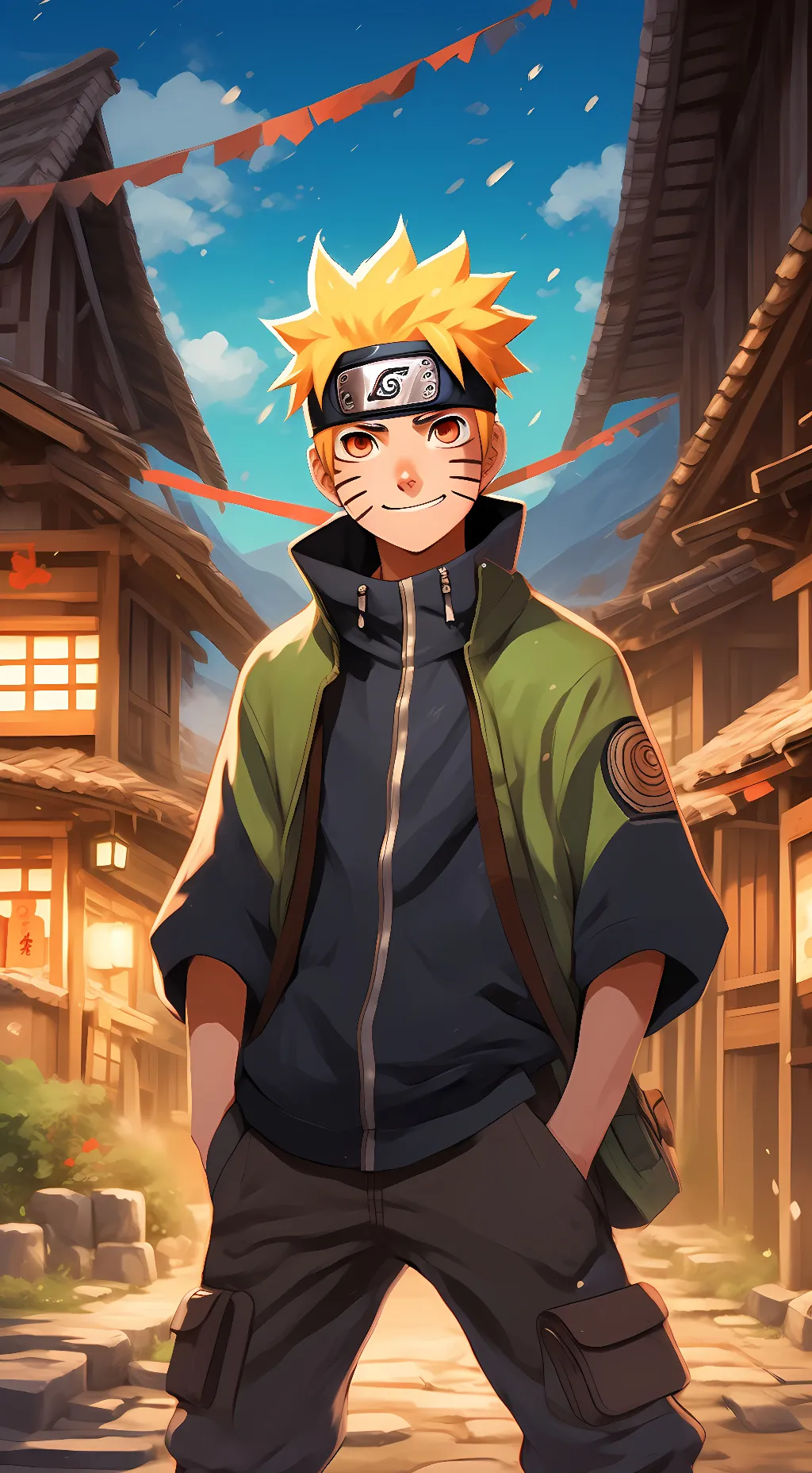 ai character: Naruto Uzumaki background