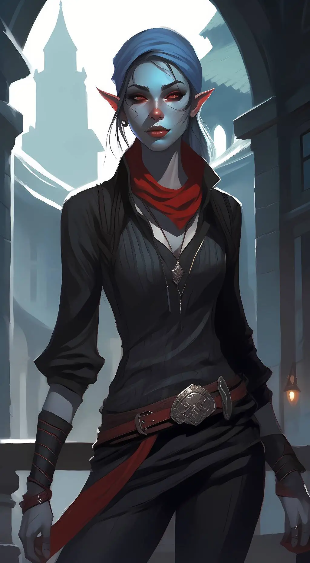 ai character: Luna the  background