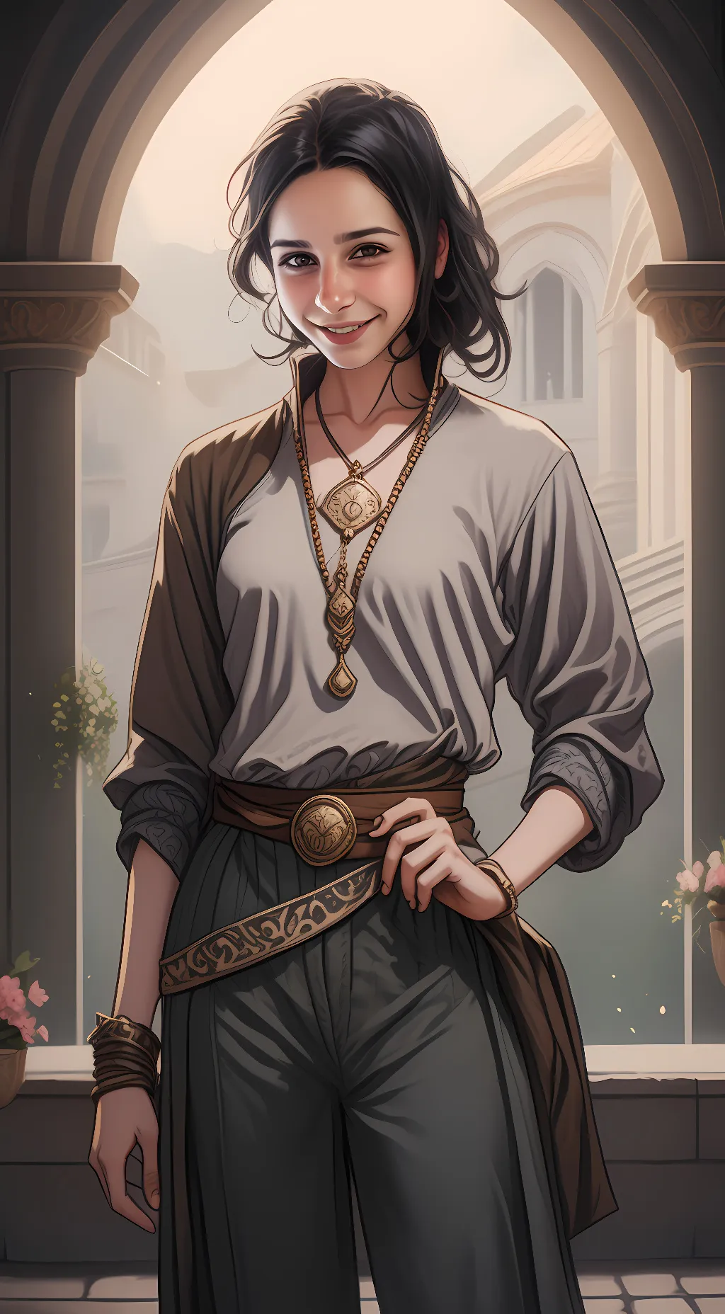 ai character: Arura  background