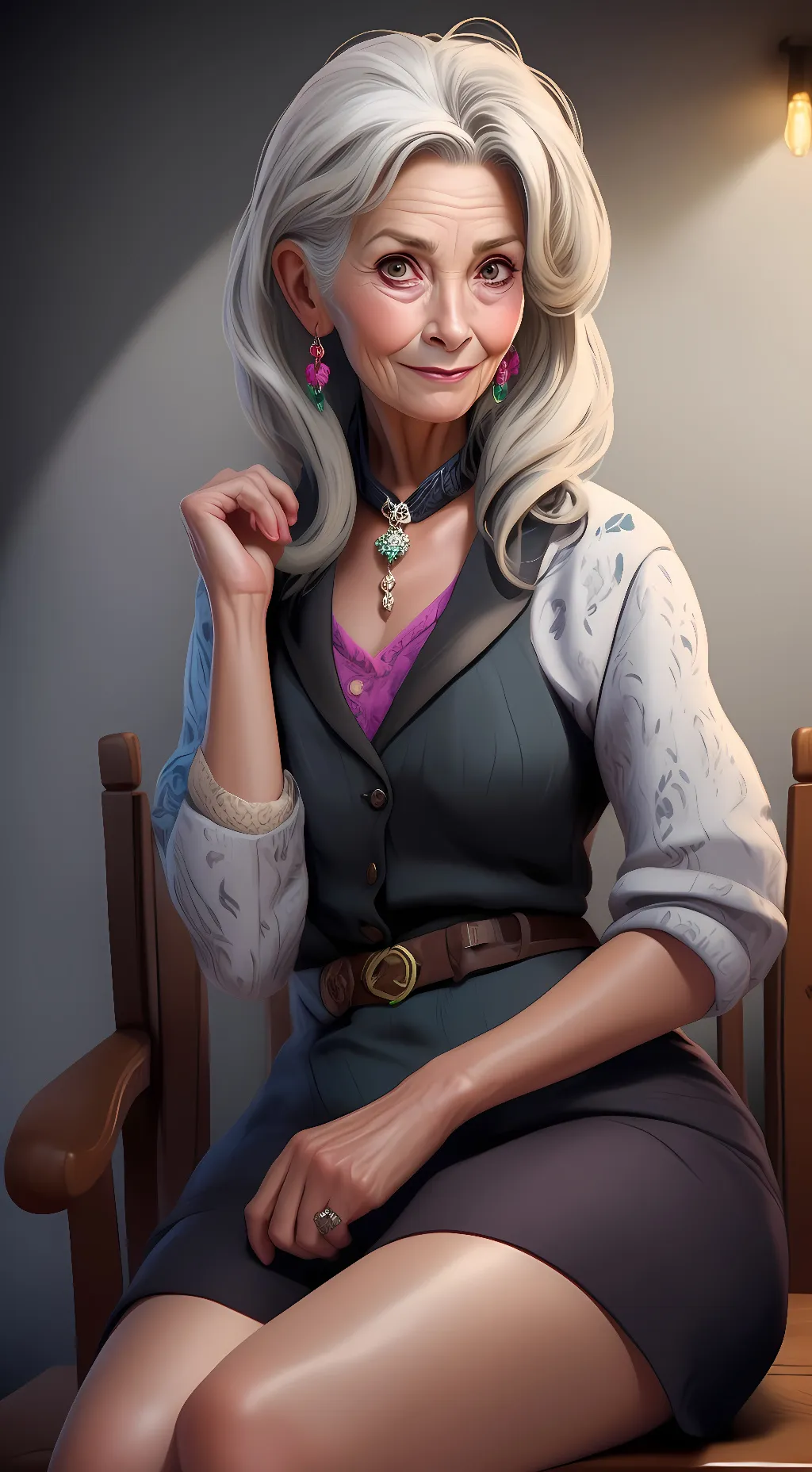 ai character: Granny Smith  background