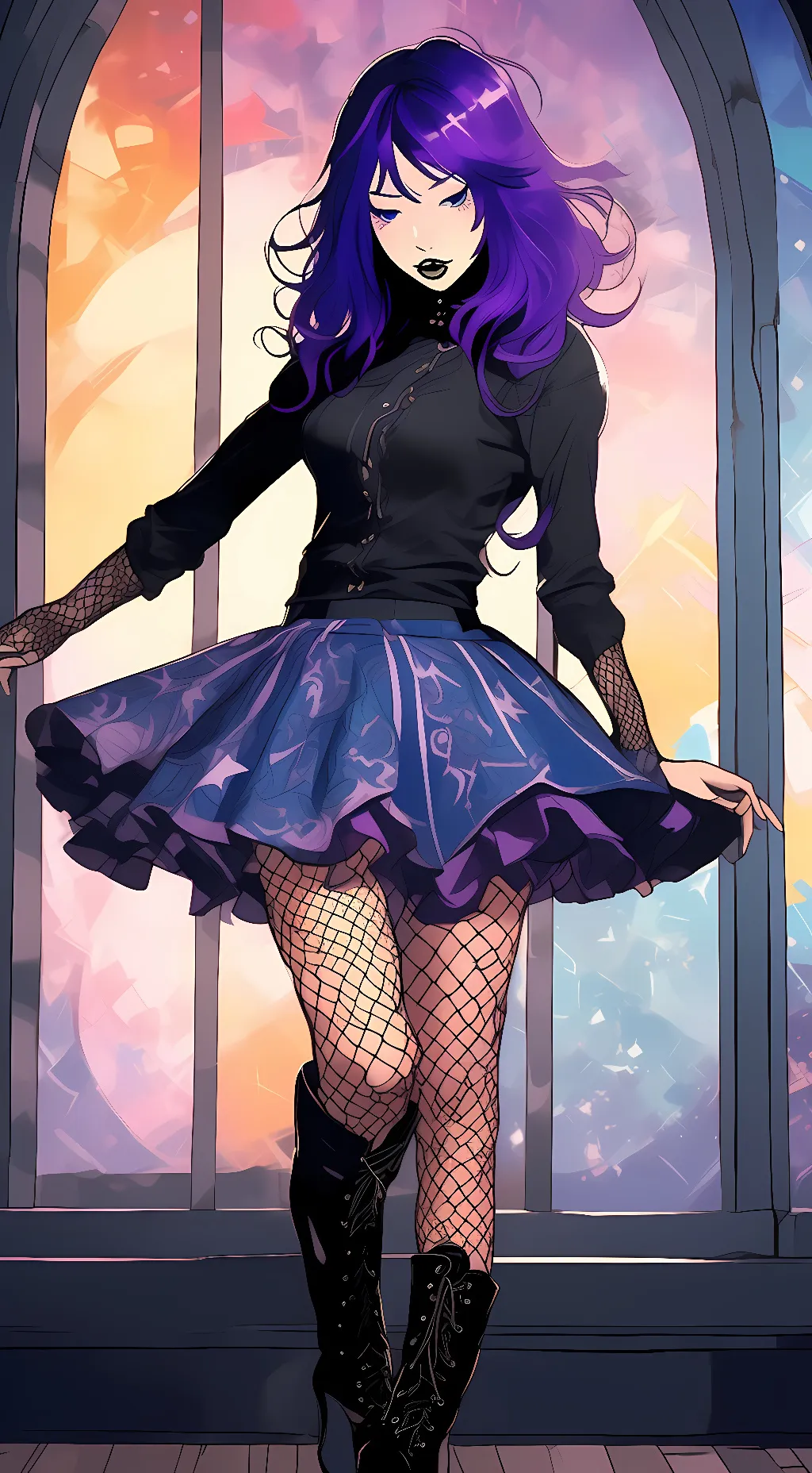 ai character: fl0w3r background