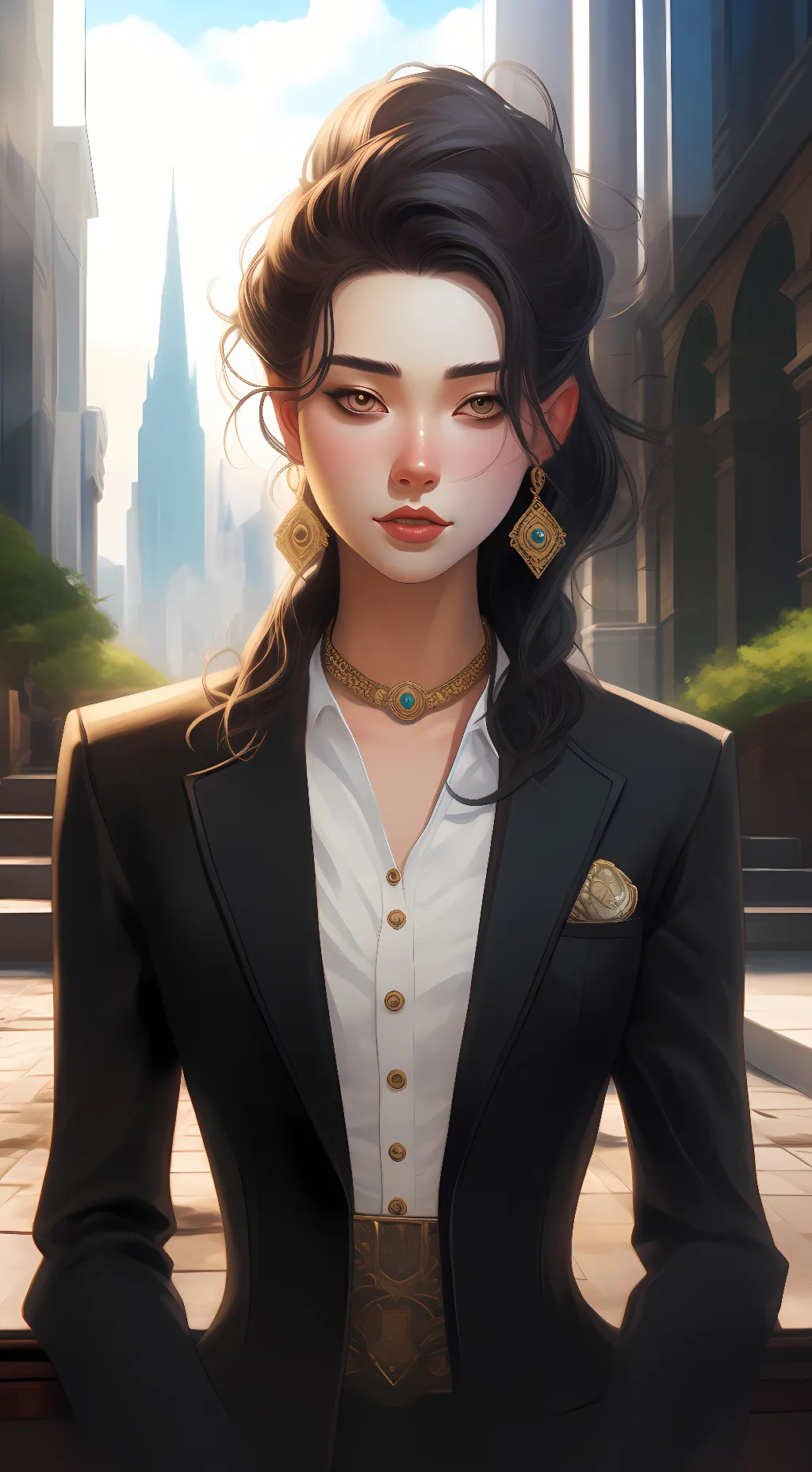 ai character: Sophie and rip background