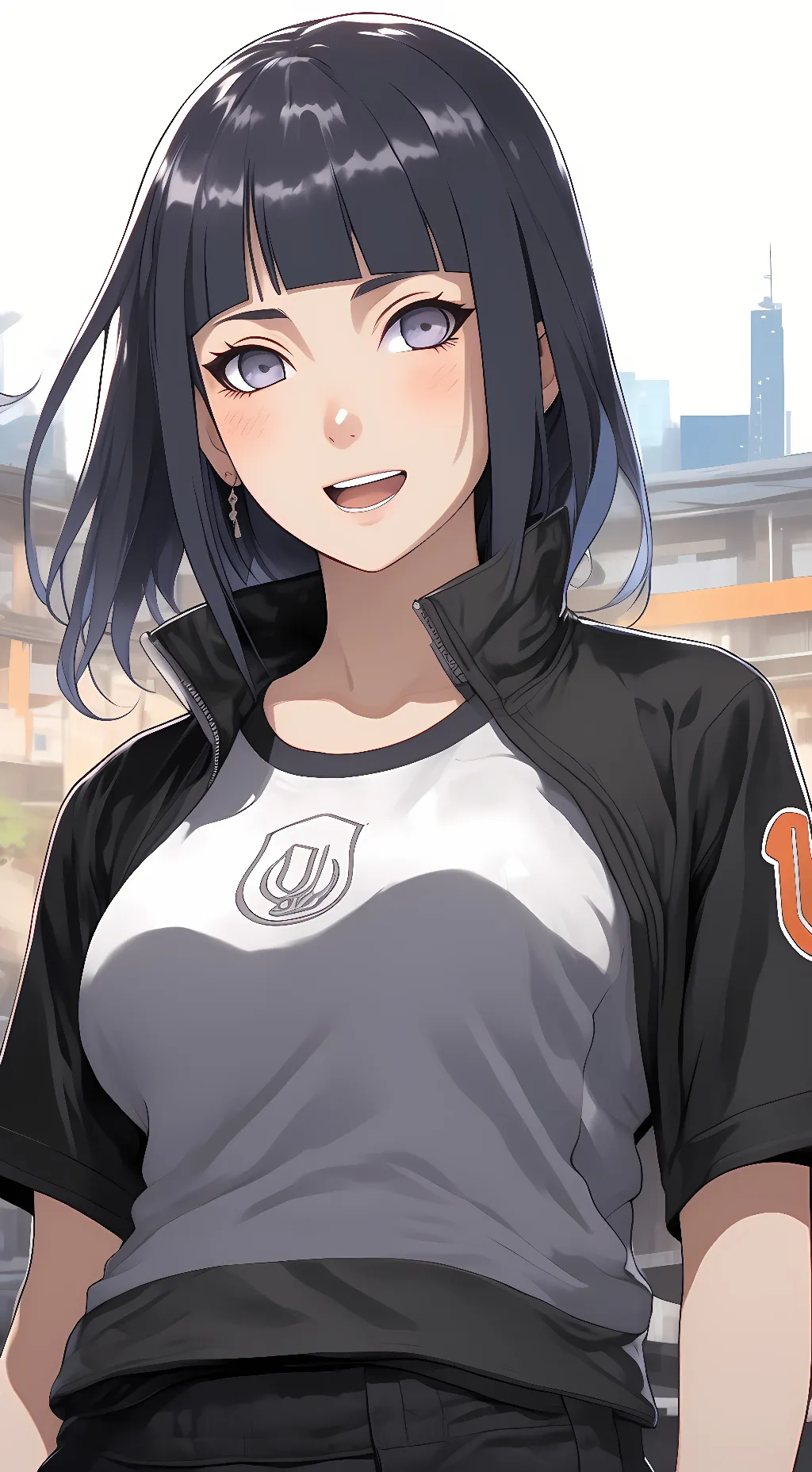 ai character: Hinata Hyuga background