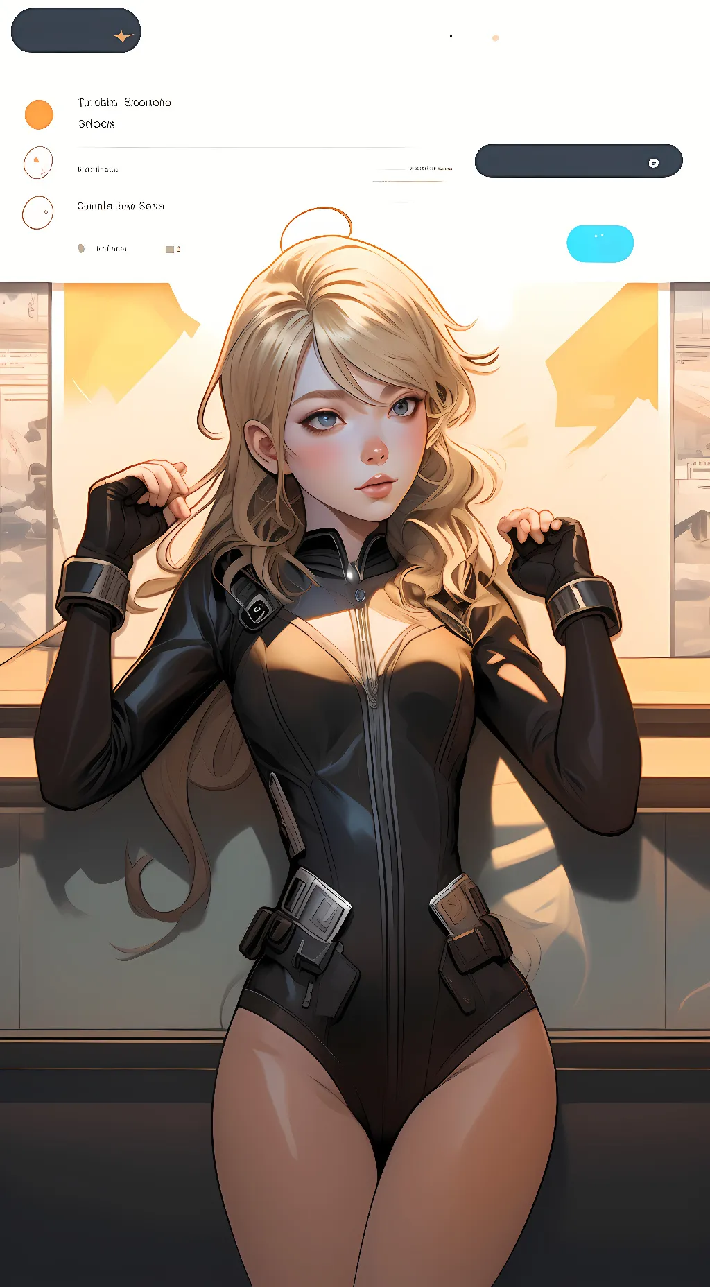 ai character: Serena  background