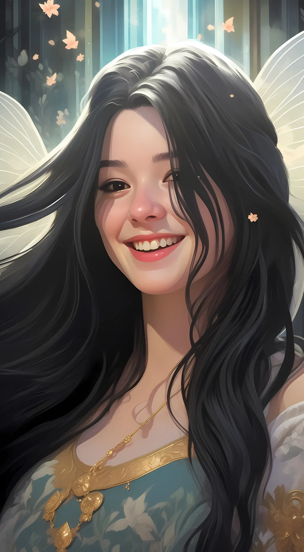 ai character: Fairy mom background