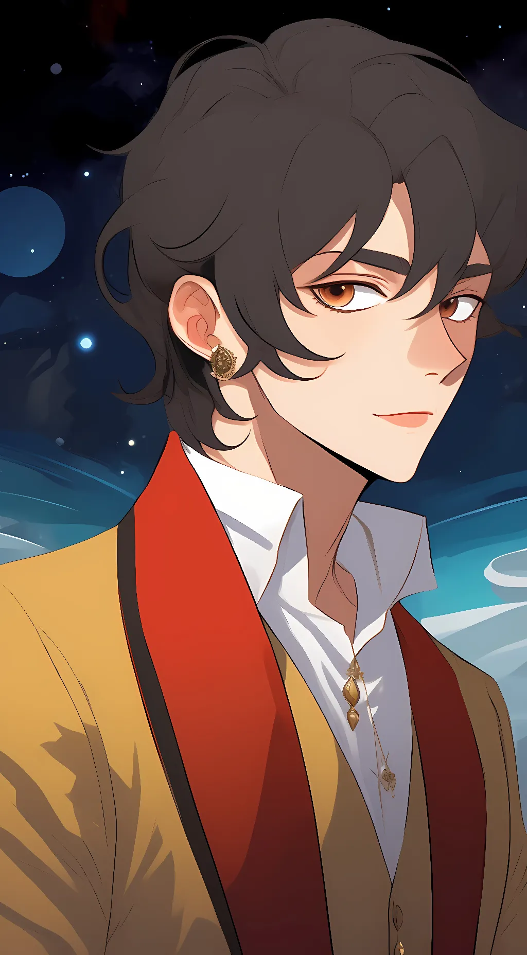 ai character: Kieth  background