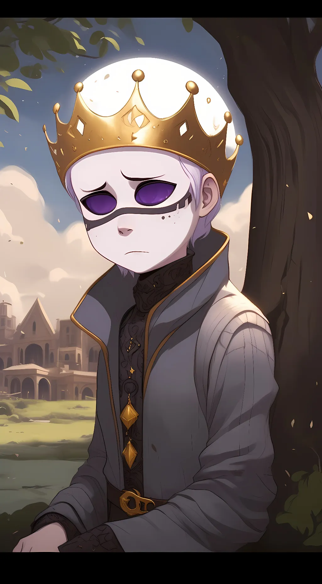 ai character: nightmare sans background
