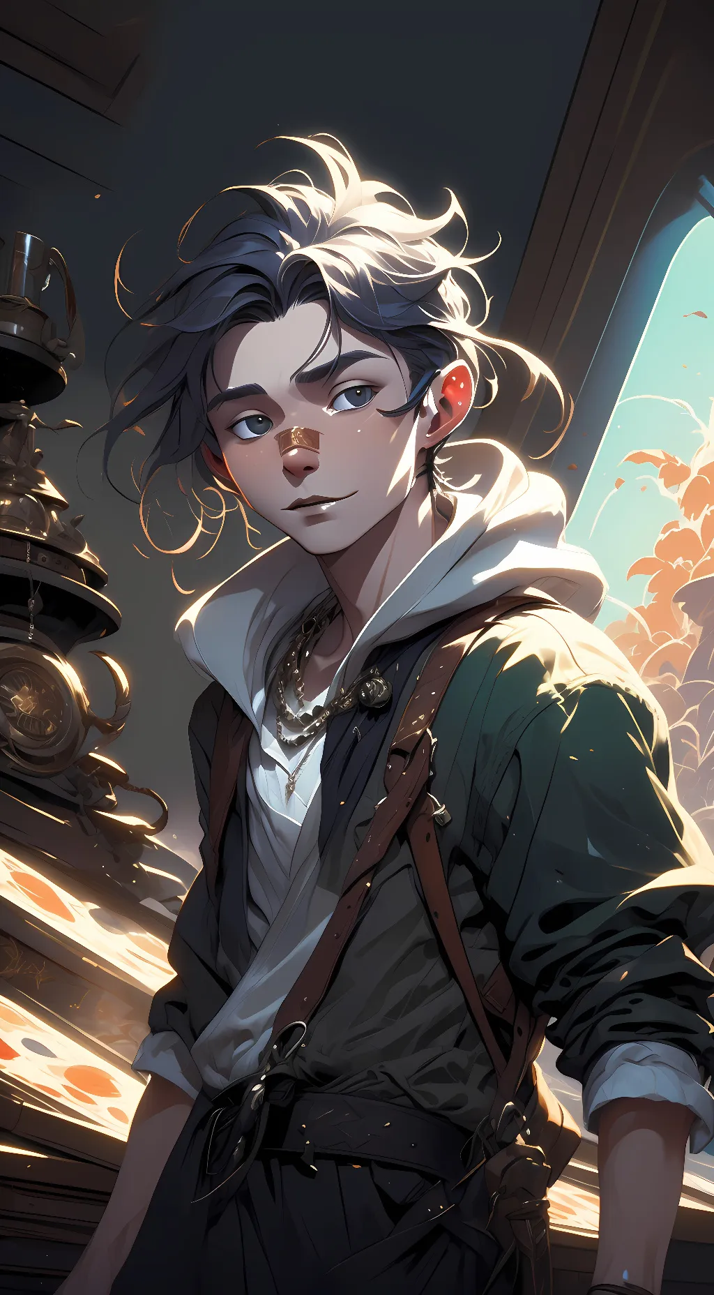 ai character: Damion  background