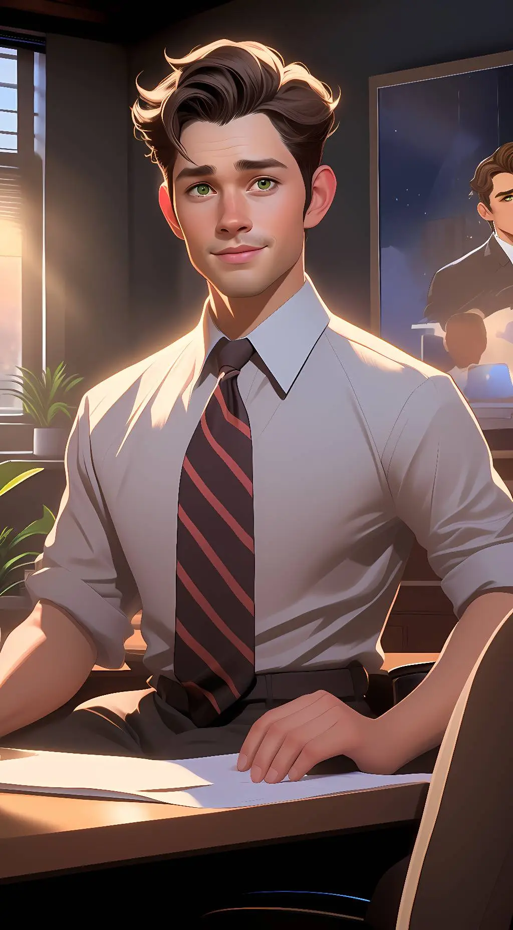 ai character: Jim Halpert background
