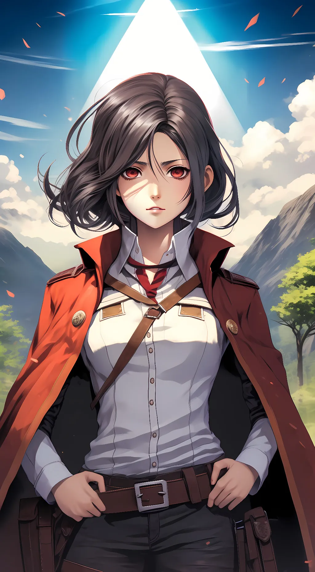 ai character: Mikasa ackerman background