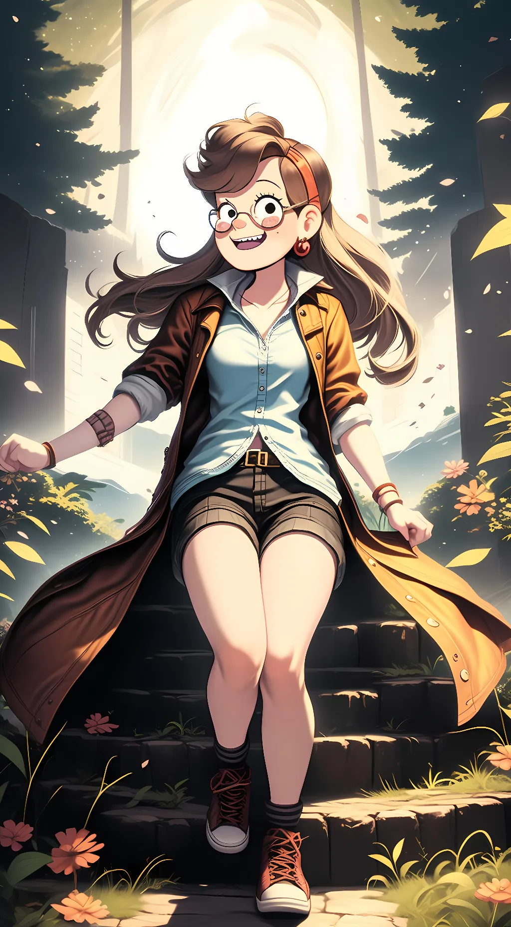 ai character: mabel pines  background