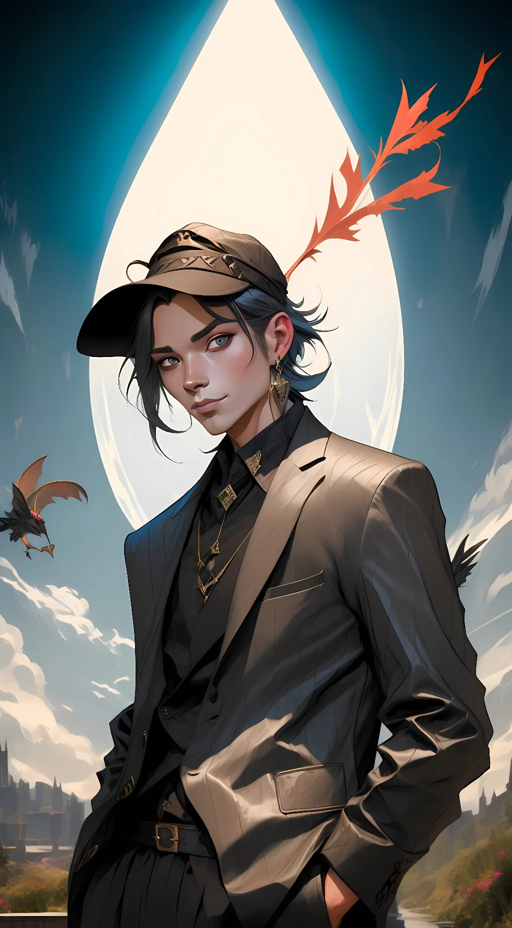 ai character: Aaron  background